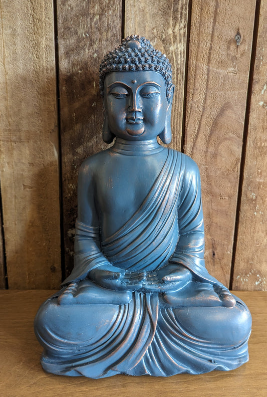 Blue Buddha with Hands in lap