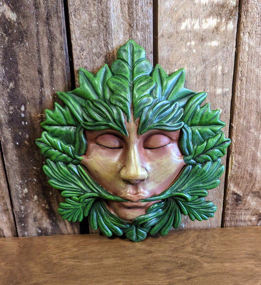Green Goddess Resin Plaque