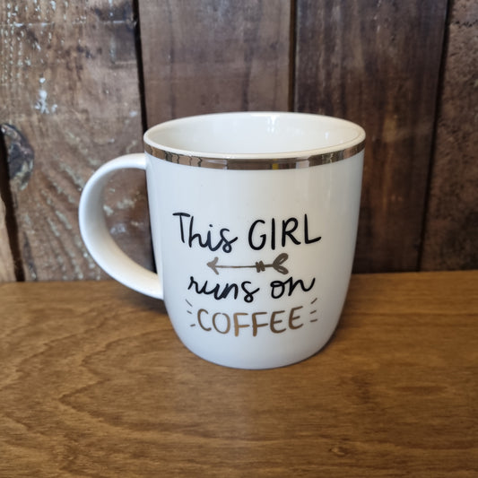 ‘This Girl Runs on Coffee’ Mug