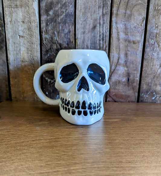 White Skull Mug