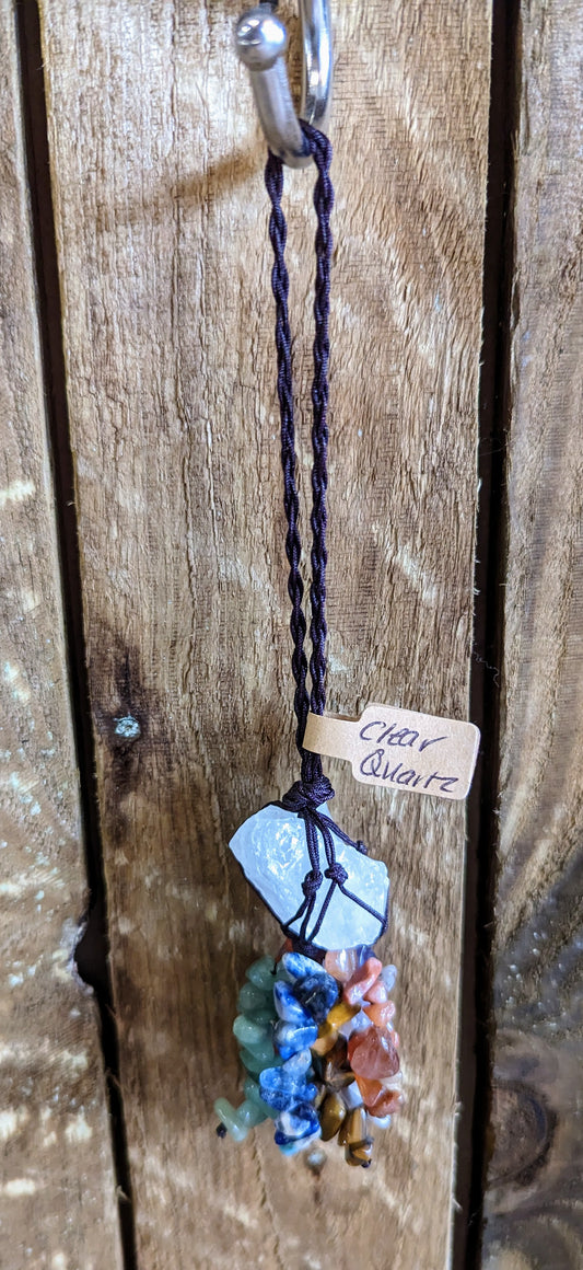 Clear Quartz Crystal Hanger