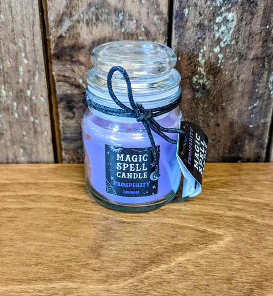 Small Prosperity Spell Candle - Lavender