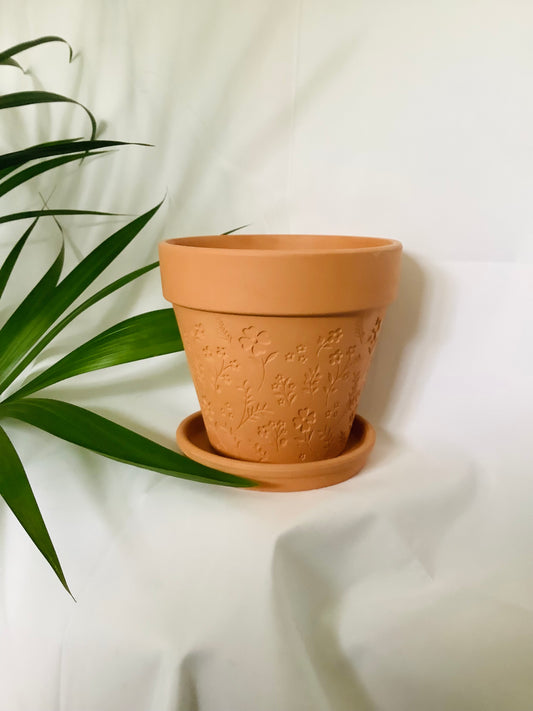 Botanical Terracotta Pot