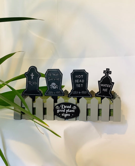 Resin Tombstone Plant Marker
